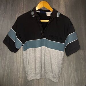 Vintage Puritan Colorblock Half Zip Polo Shirt